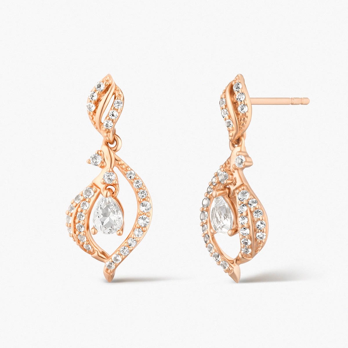 W.KRUK Kolczyki złote Balerina