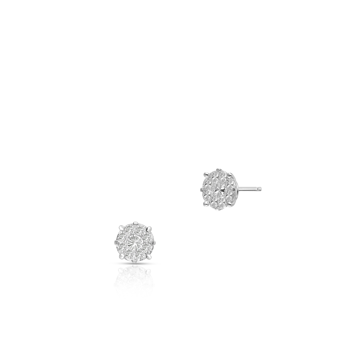 W.KRUK Kolczyki białe złoto z brylantami