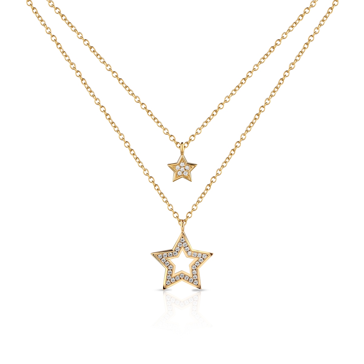 W.KRUK Naszyjnik srebrny Little Star