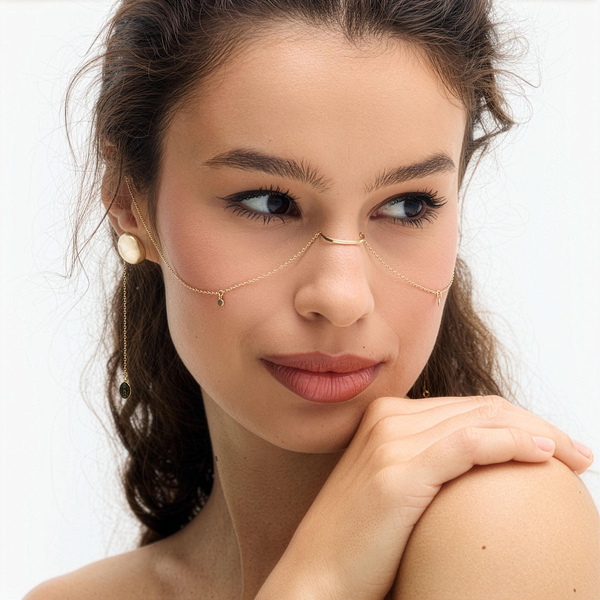 W.KRUK Ozdoba na twarz srebrna Follow