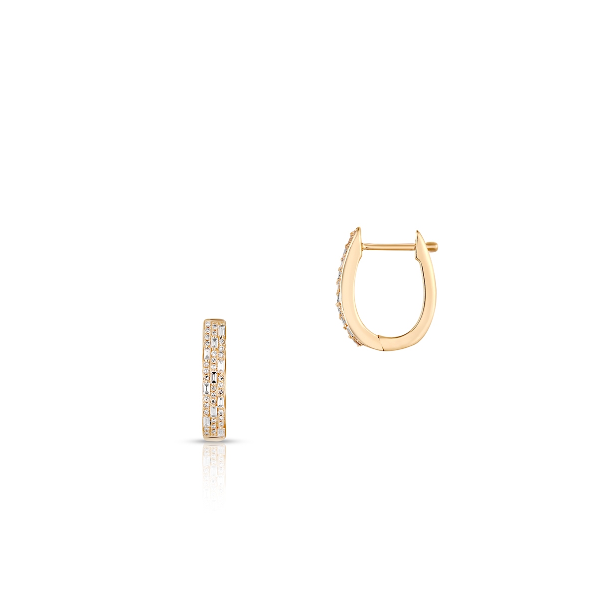 W.KRUK Kolczyki złote z diamentami