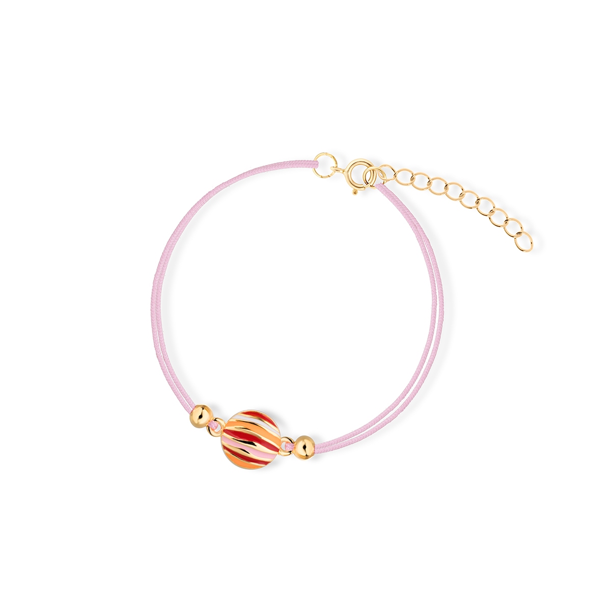 W.KRUK Bransoleta srebrna z motywem planety