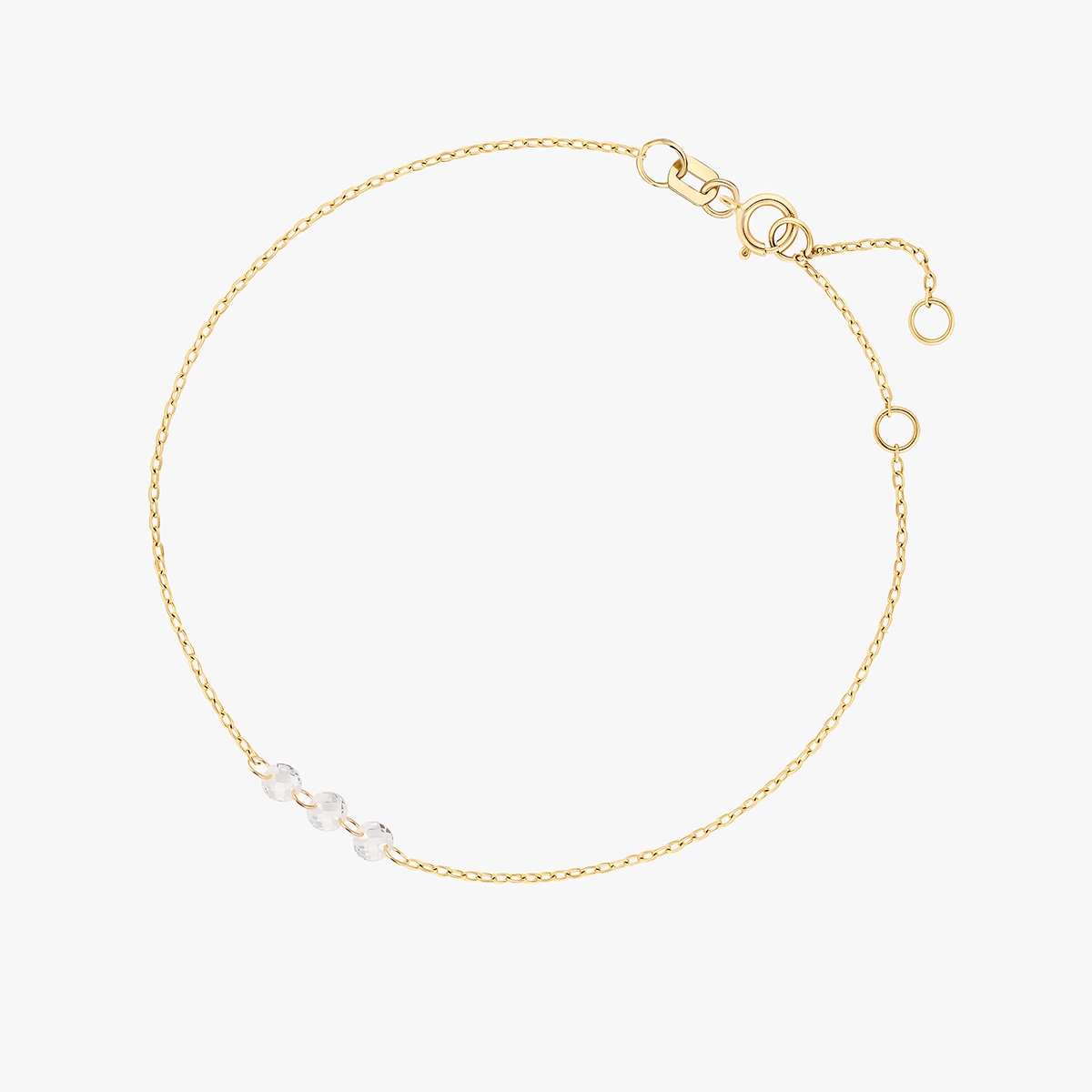 W.KRUK Bransoleta złota z cyrkoniami