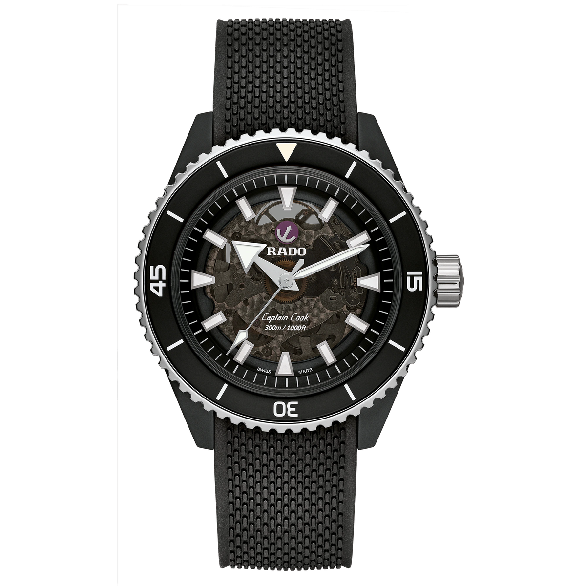 W.KRUK ZEGAREK RADO CAPTAIN COOK HIGH-TECH CERAMIC