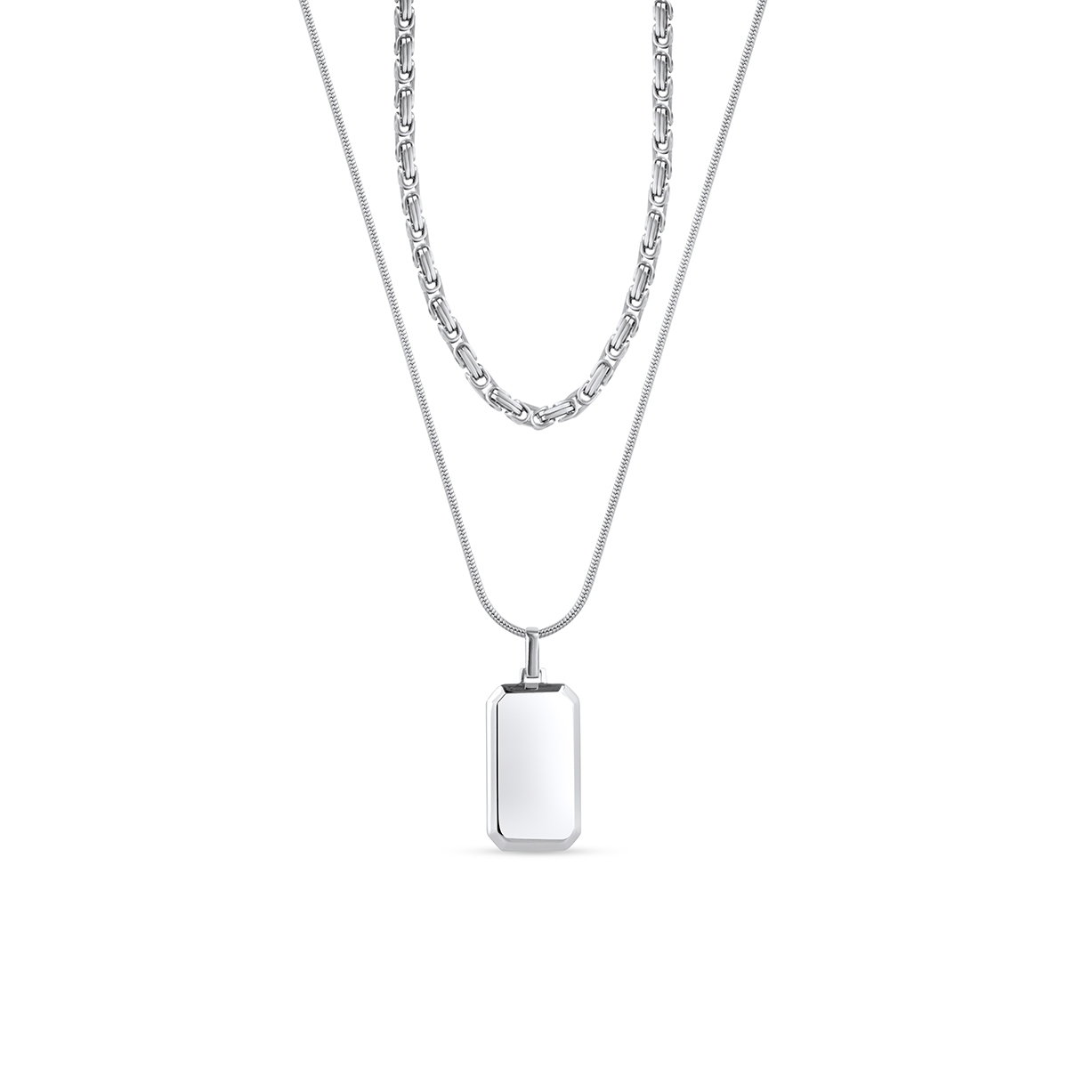 W.KRUK Naszyjnik stalowy kaskadowy