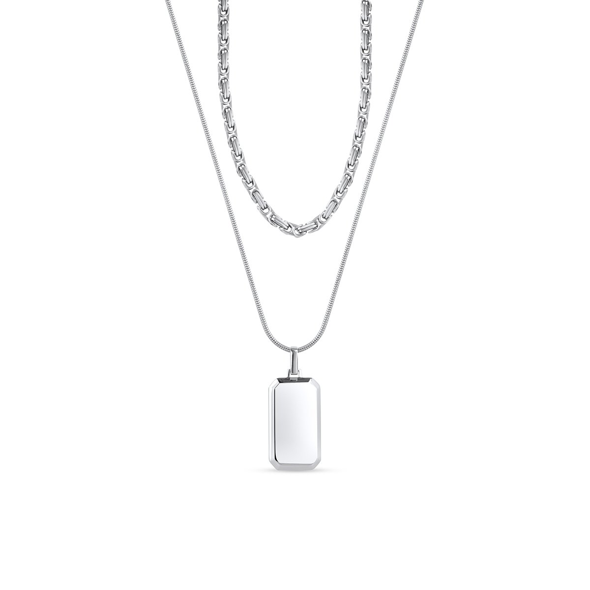 W.KRUK Naszyjnik stalowy kaskadowy