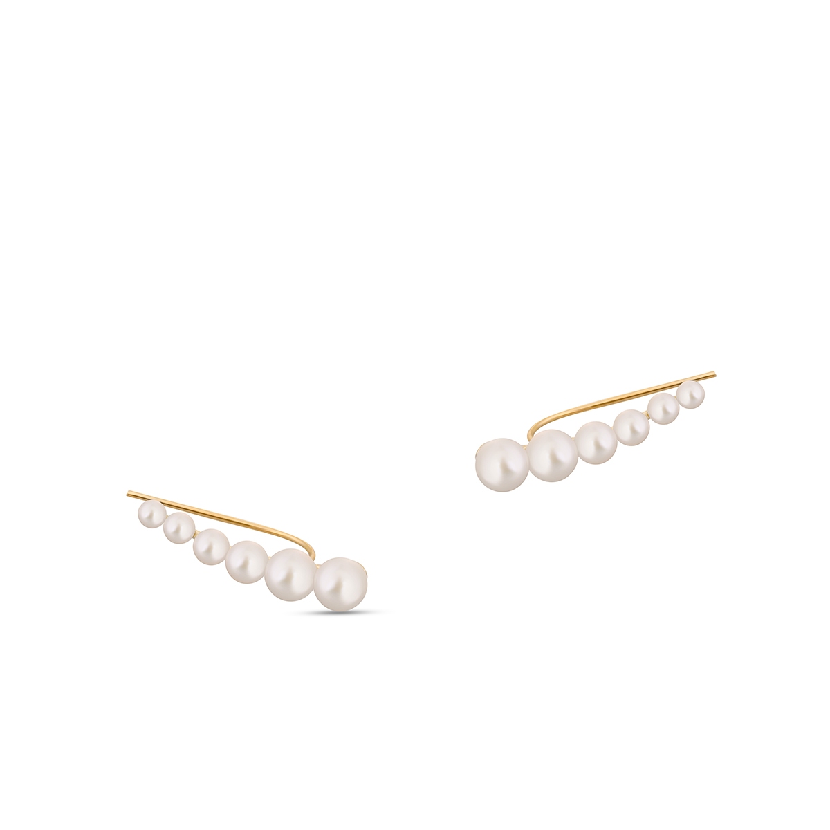 W.KRUK Kolczyki złote z perłami