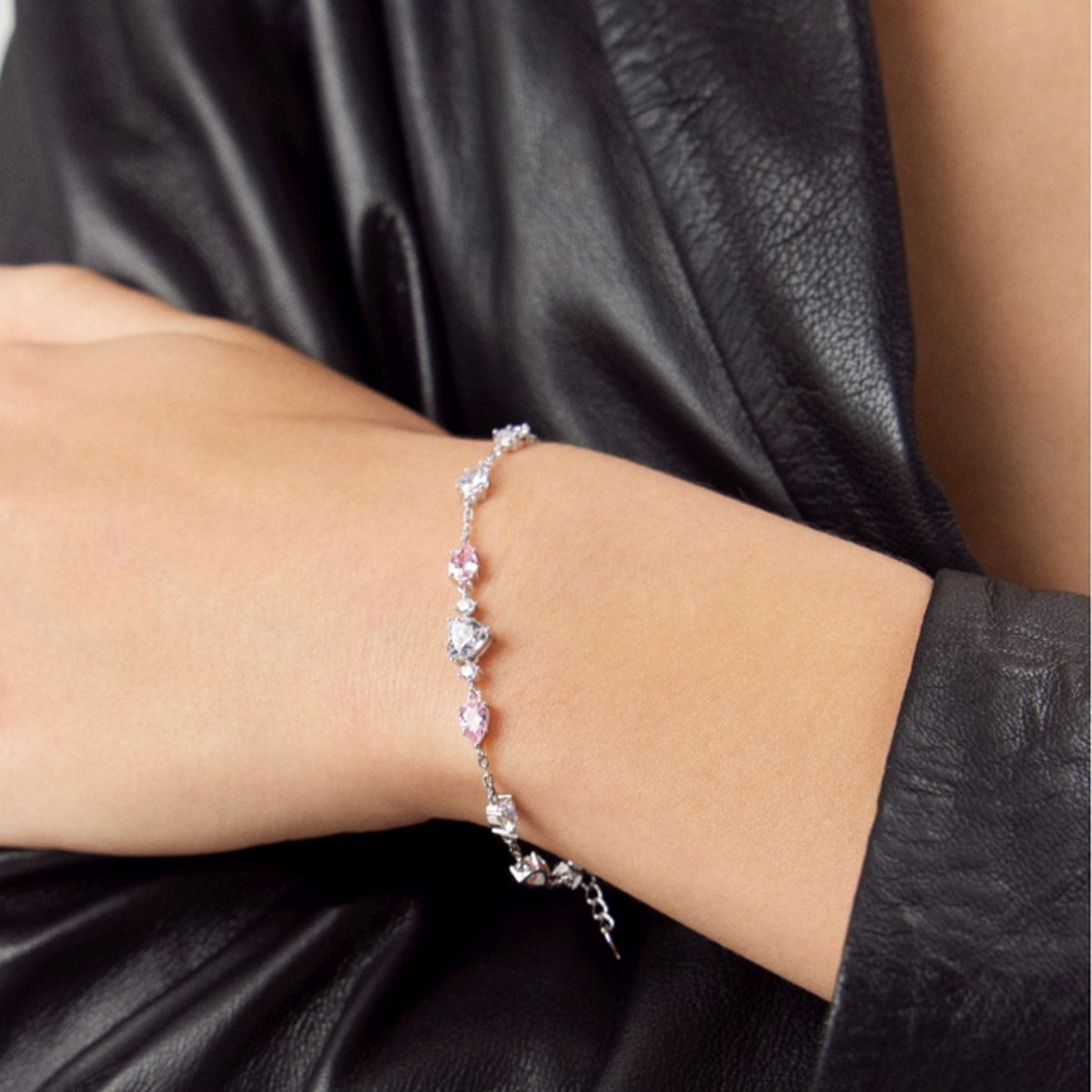 W.KRUK Bransoleta srebrna z cyrkoniami Ceremonials