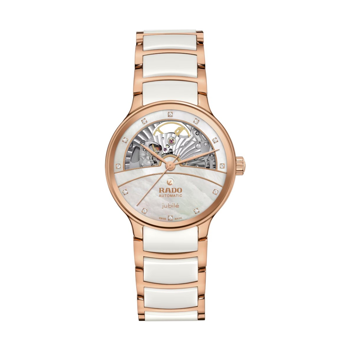 W.KRUK ZEGAREK RADO Centrix Automatic Diamonds Open Heart