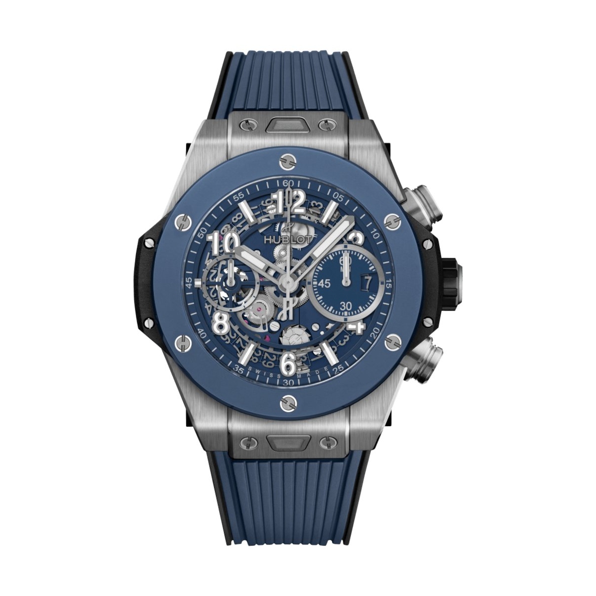 W.KRUK ZEGAREK HUBLOT BIG BANG UNICO TITANIUM BLUE CERAMIC