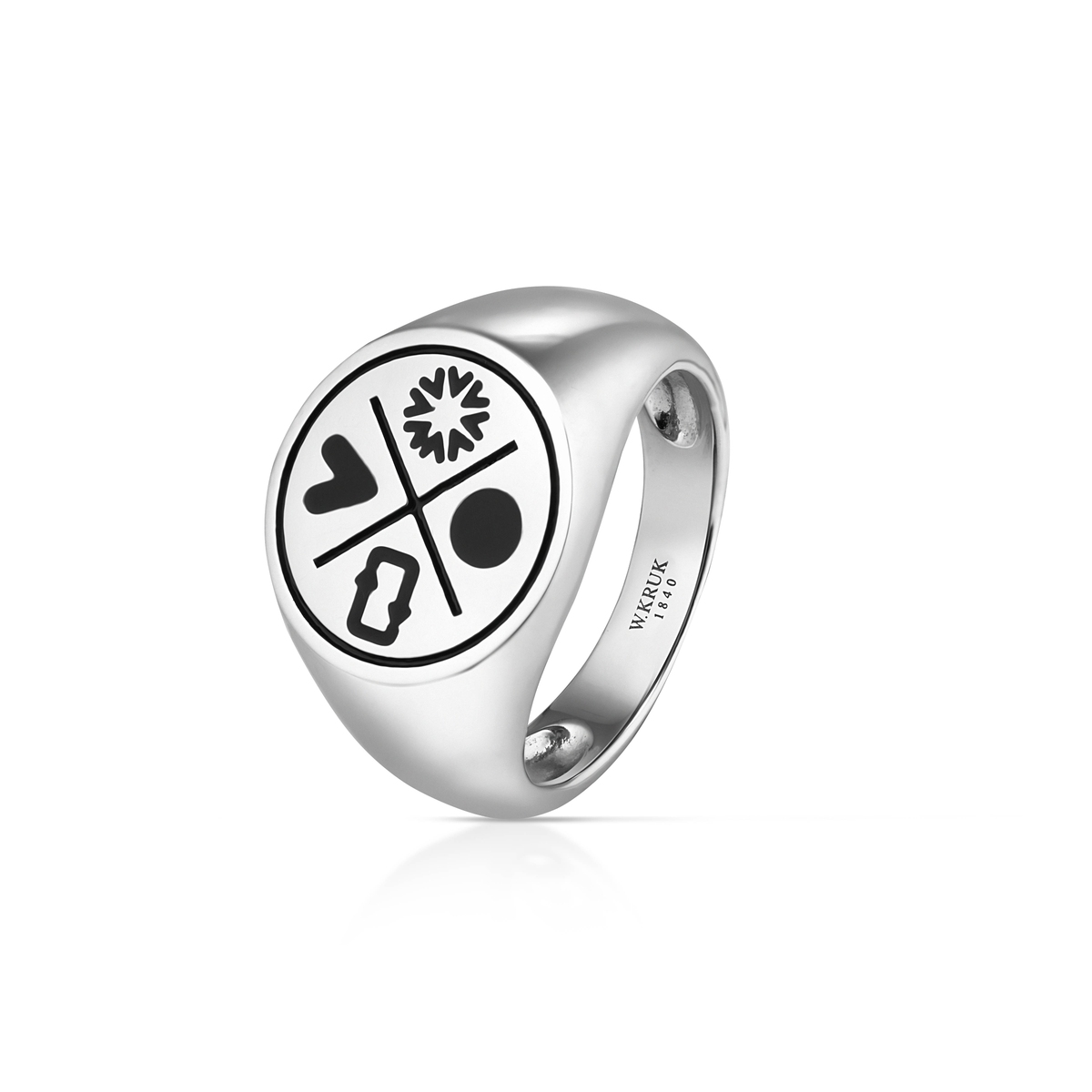 W.KRUK Sygnet srebrny męski Longplay