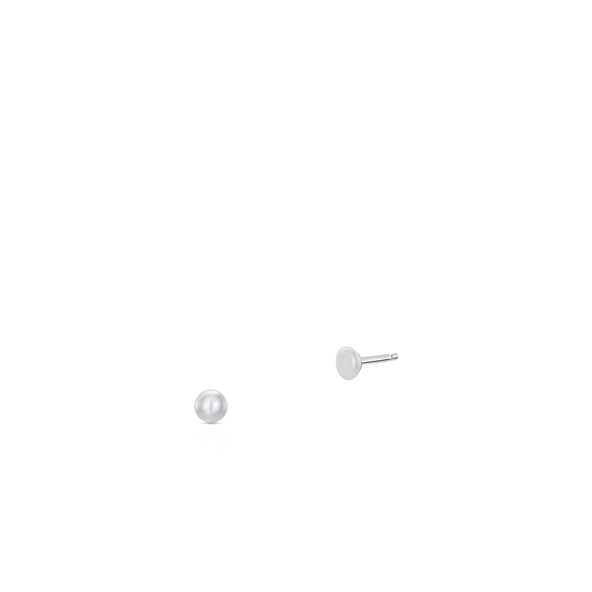 W.KRUK Kolczyki białe złoto basic