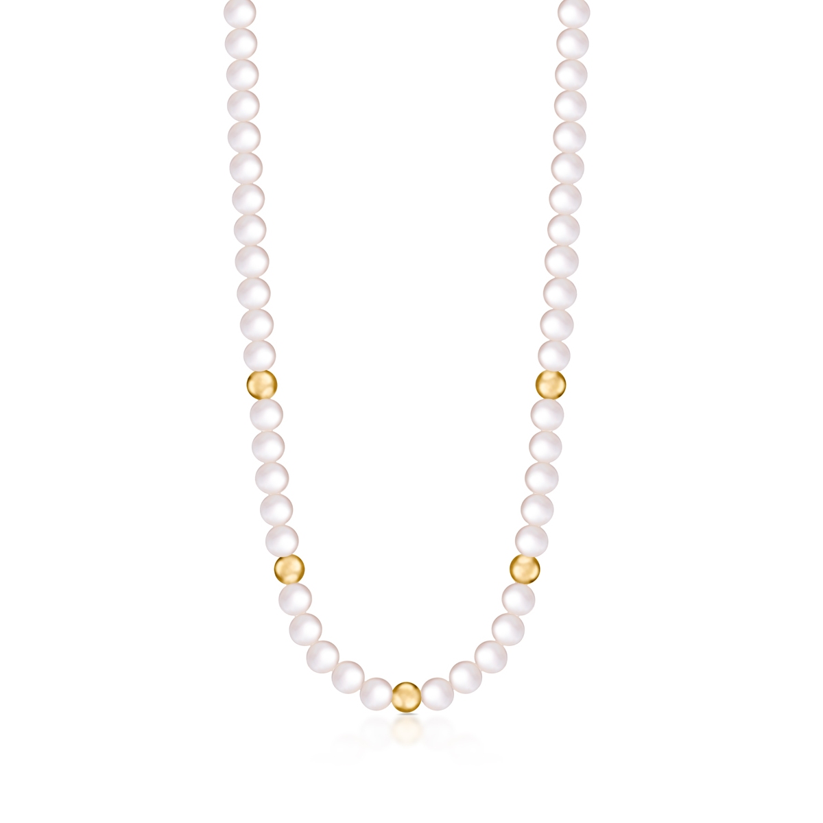 W.KRUK Naszyjnik złoty z perłami