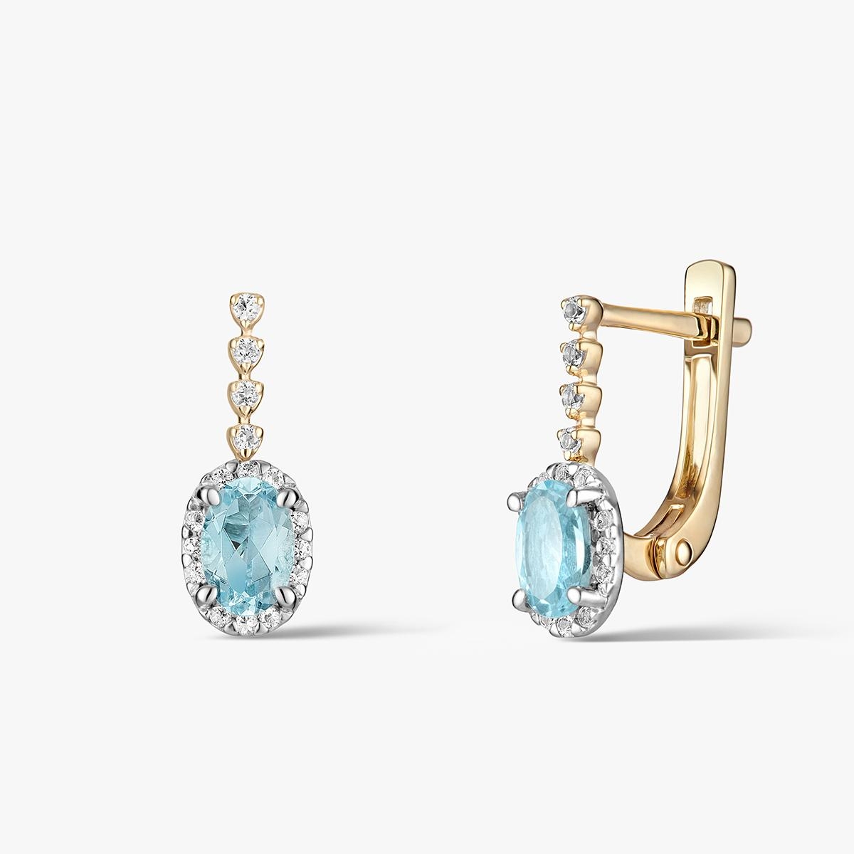 W.KRUK Kolczyki złote Maria Antonina