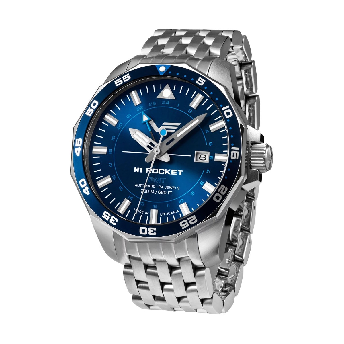 W.KRUK ZEGAREK VOSTOK EUROPE ROCKET N-1 AUTOMATIC GMT