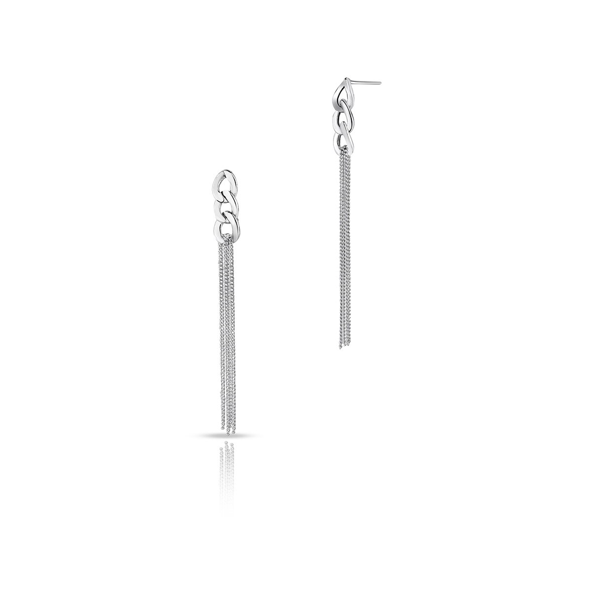 W.KRUK Kolczyki srebrne długie