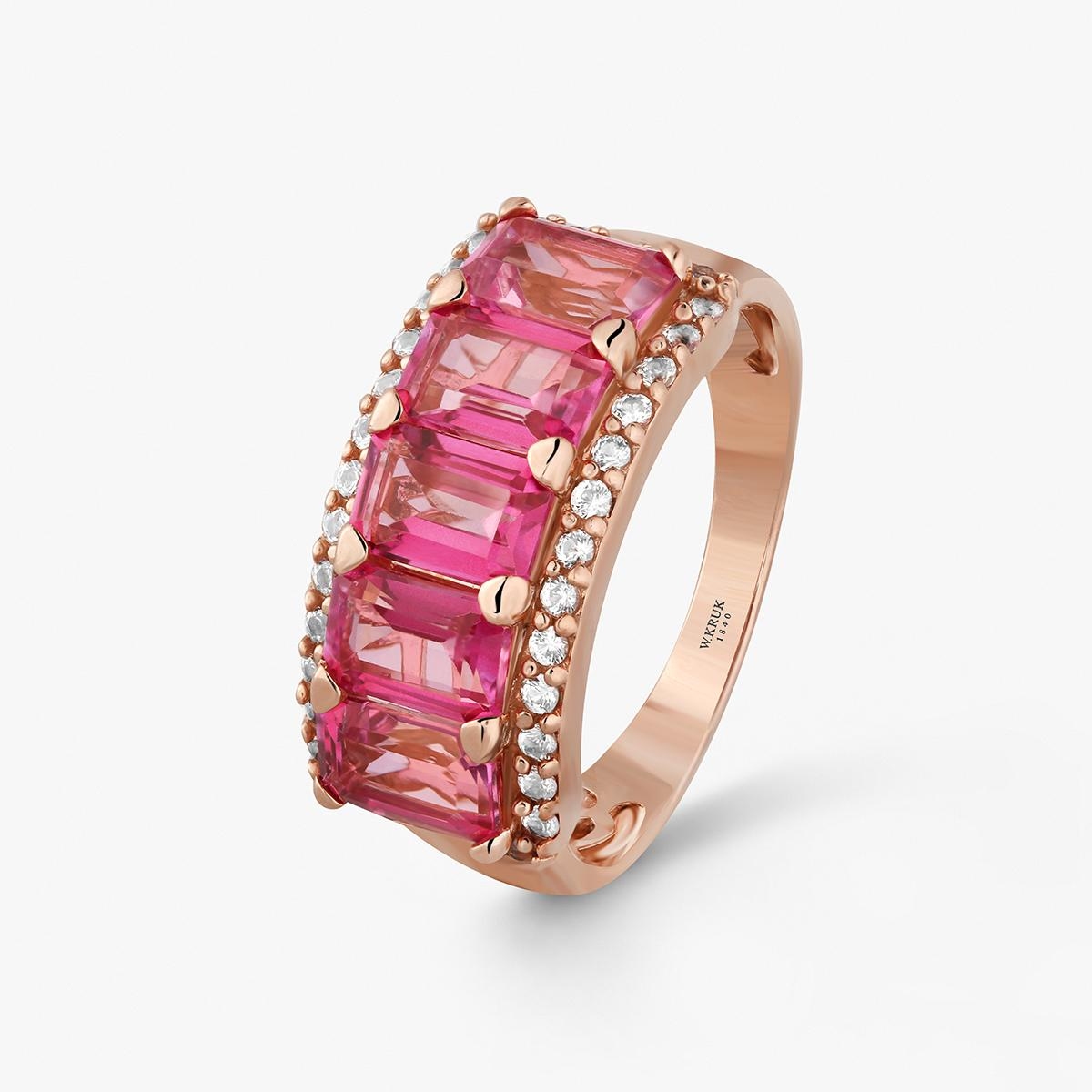 W.KRUK Pierścionek złoty Diva