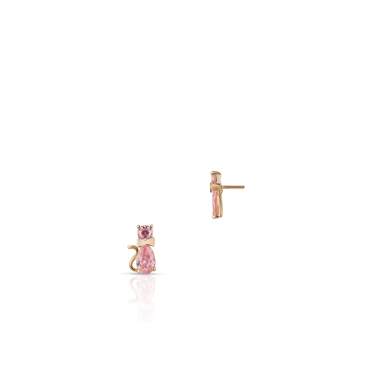 W.KRUK Kolczyki złote koty