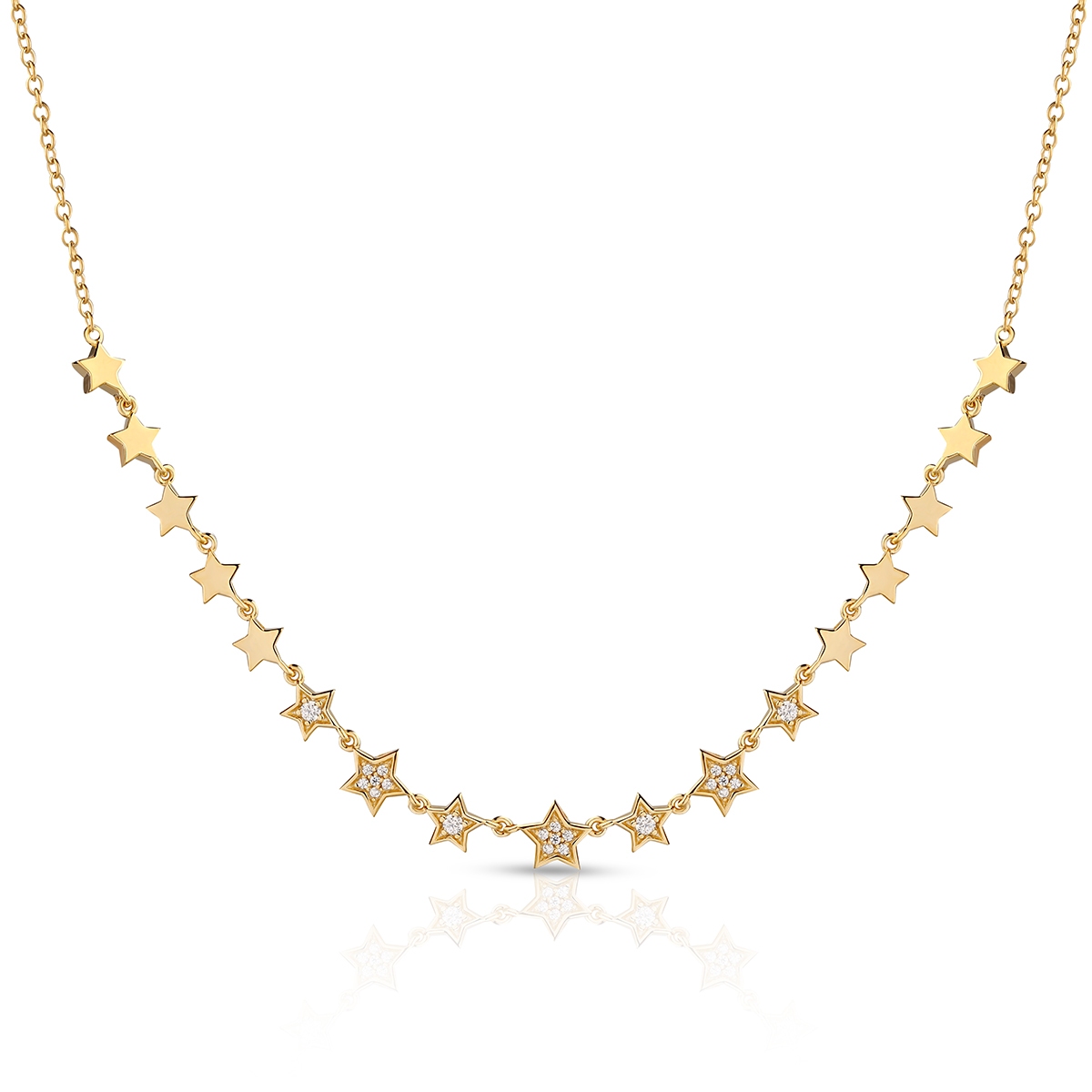 W.KRUK Naszyjnik srebrny Little Star