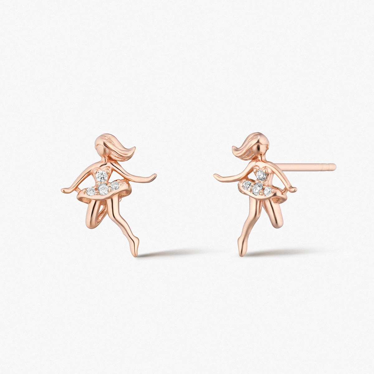 W.KRUK Kolczyki srebrne Balerina