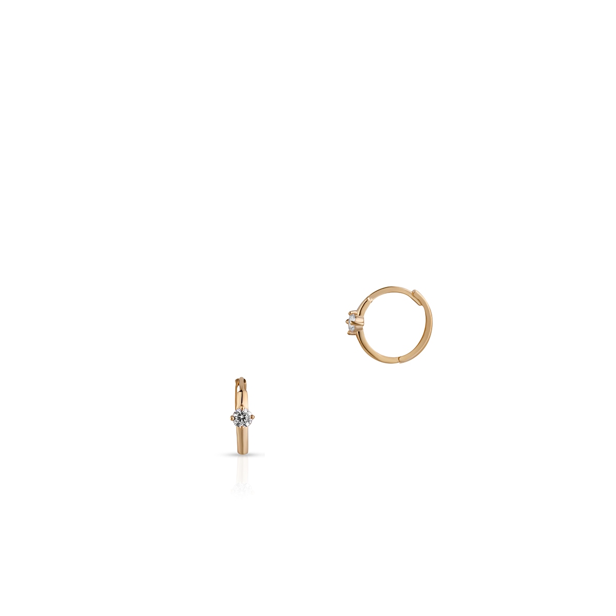 W.KRUK Kolczyki złote koła