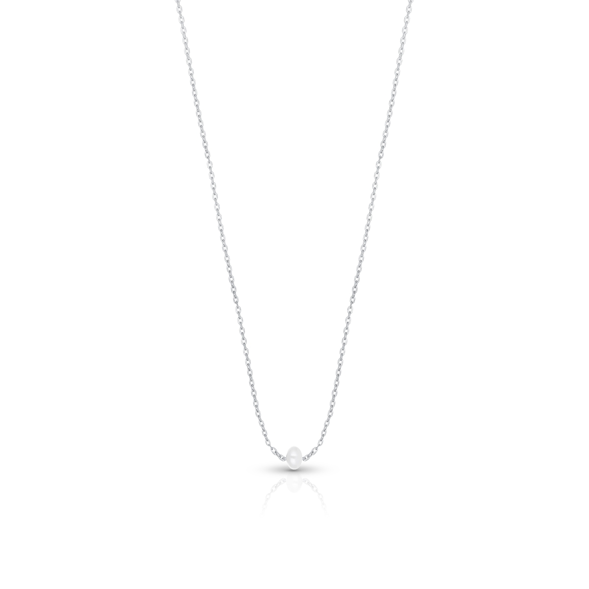 W.KRUK Naszyjnik srebrny z perłą