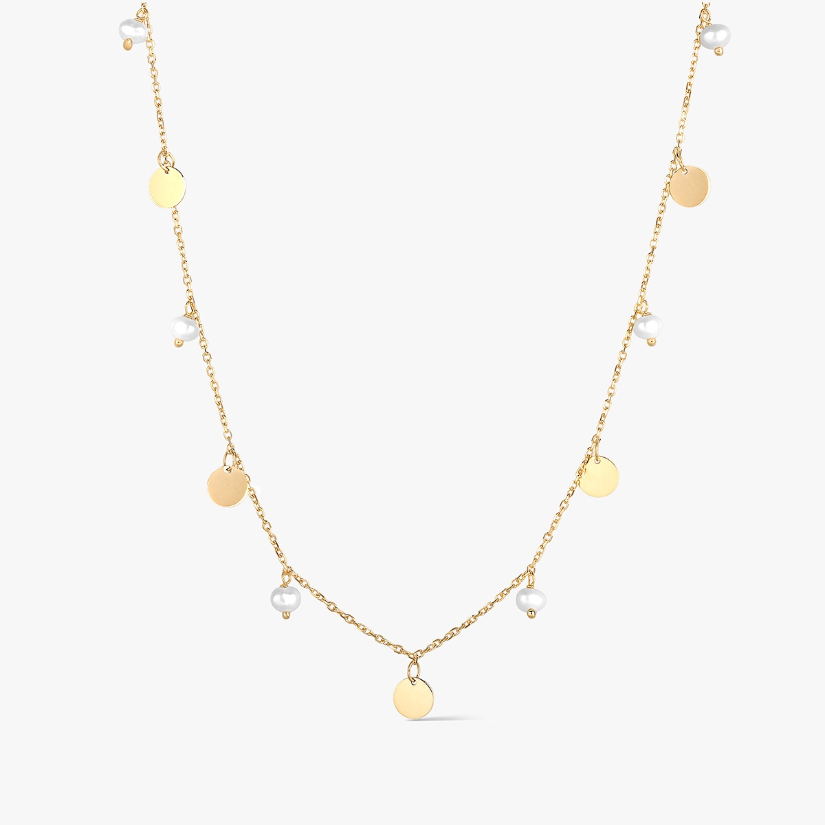 W.KRUK Naszyjnik złoty z perłami