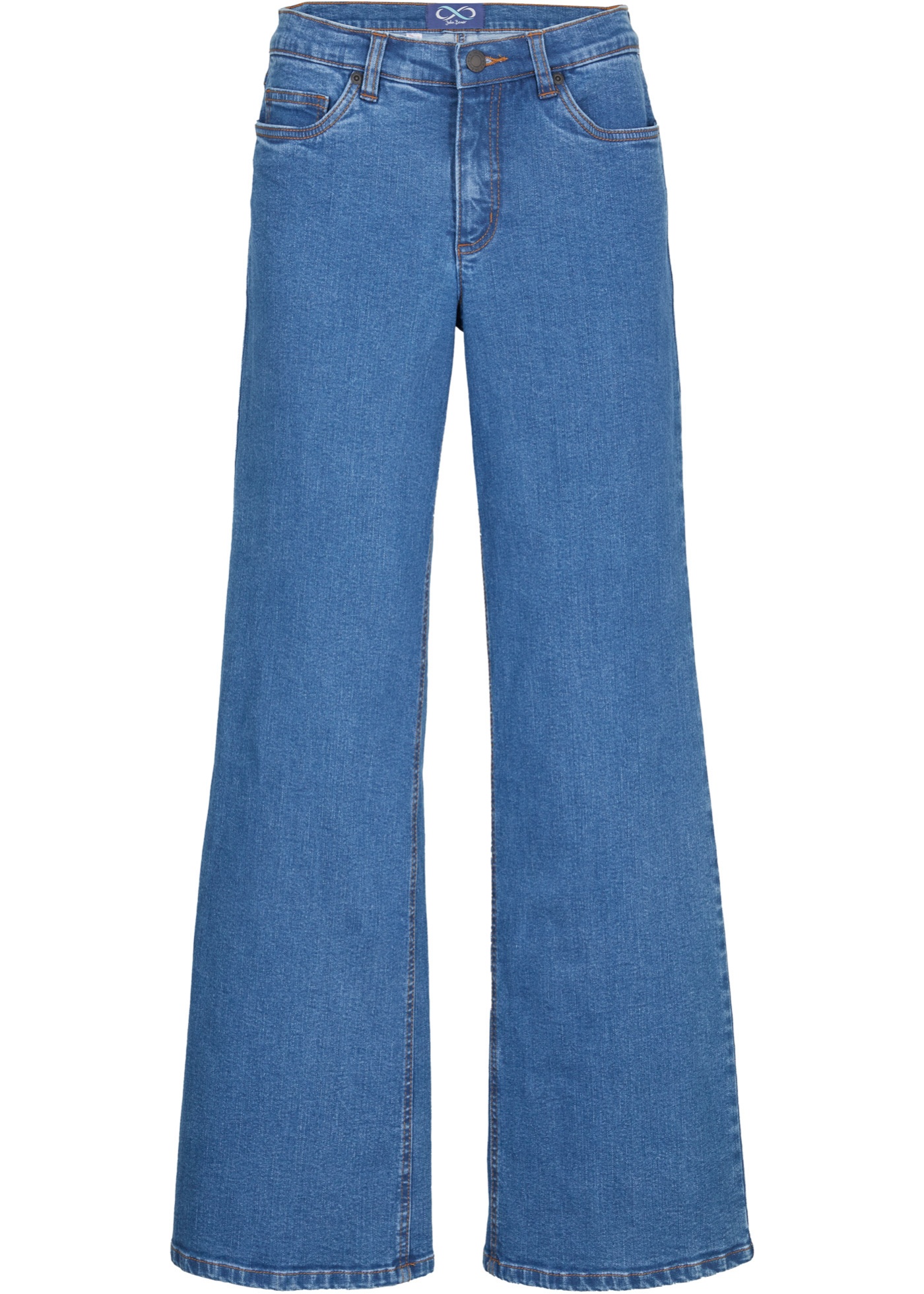 Dżinsy Essential basic ze stretchem, WIDE