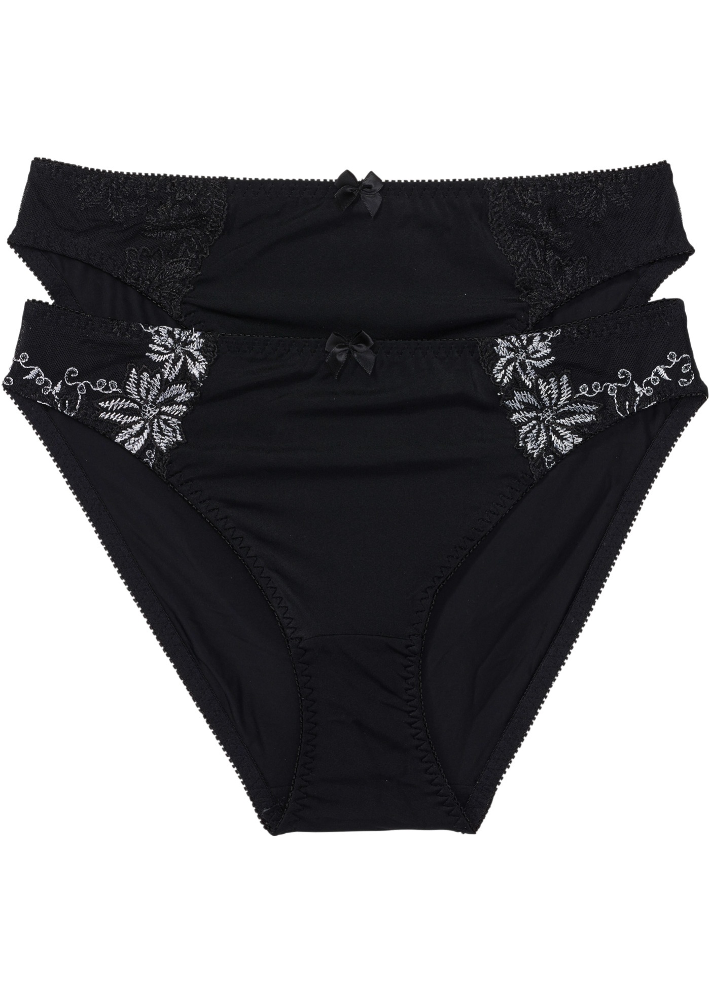 Figi z delikatną koronką (2 pary)