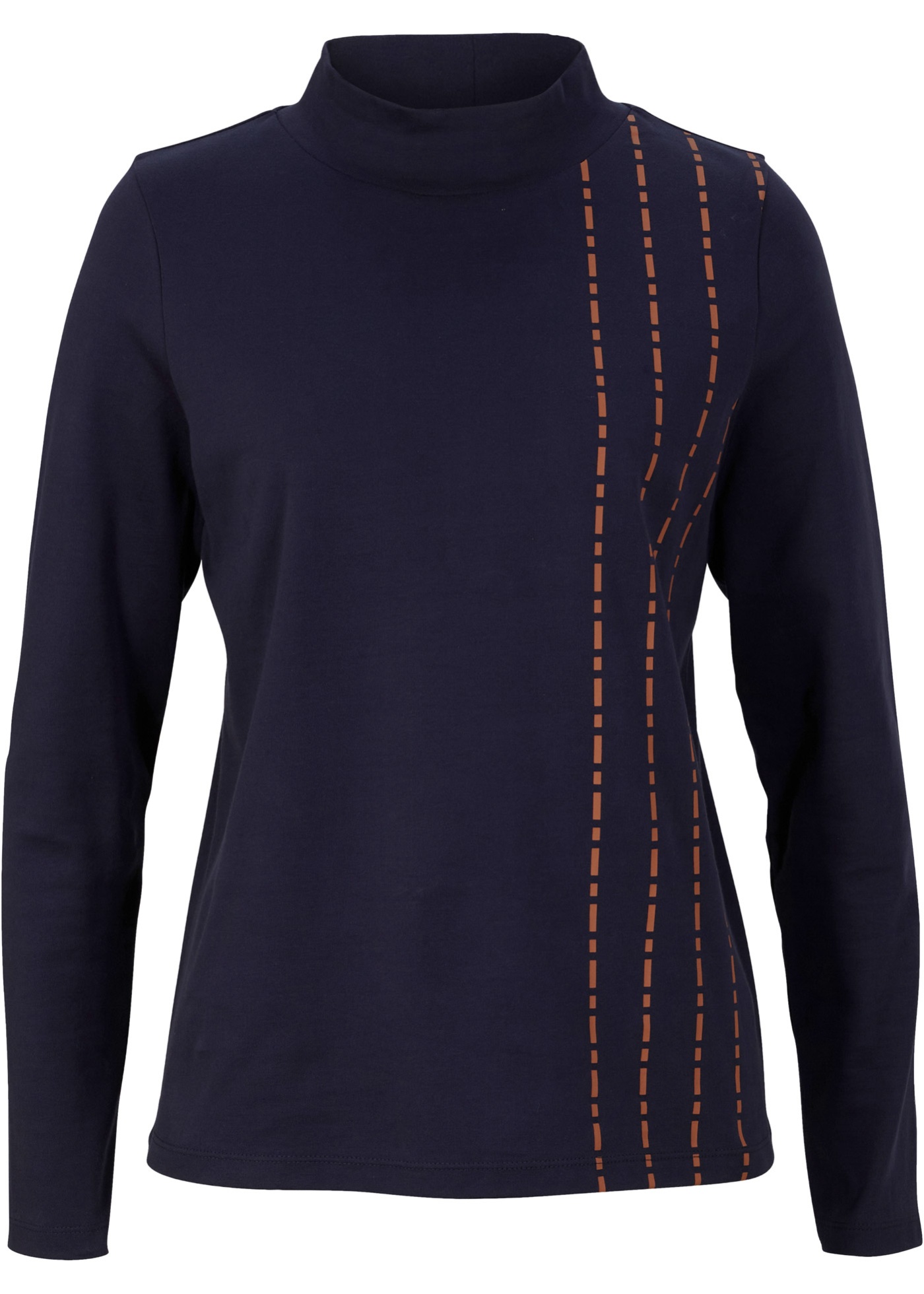 Shirt z długim rękawem i stójką