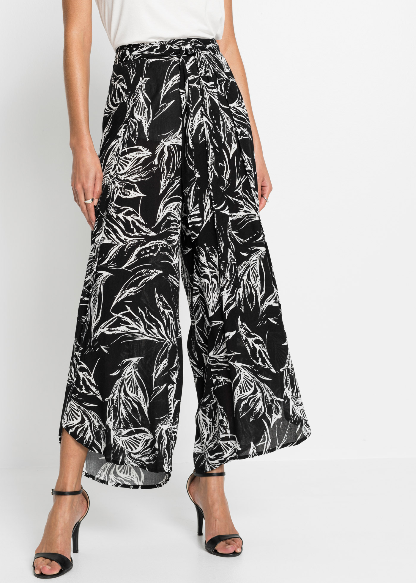 Spodnie ze strukturalnej wiskozy