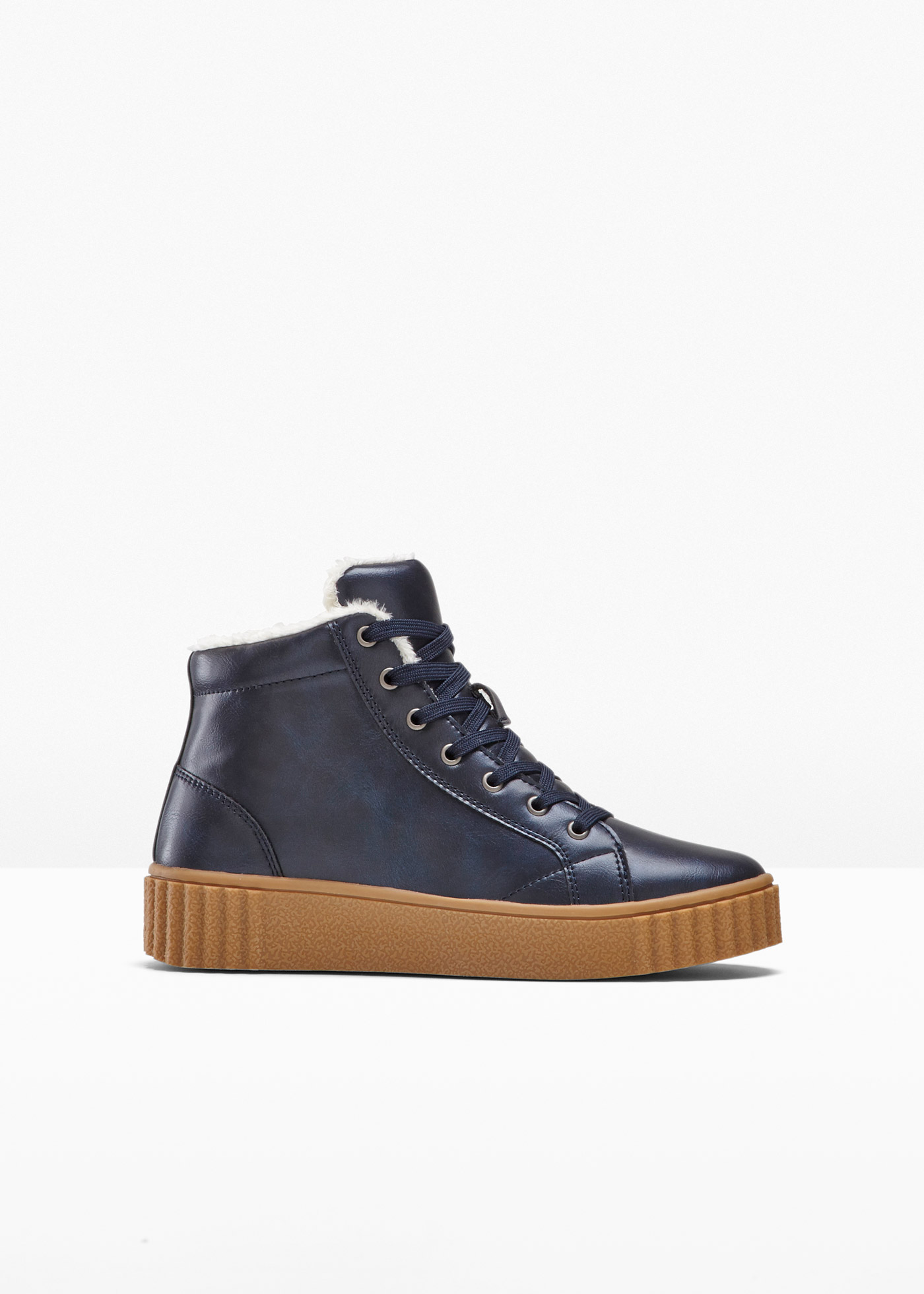 Wysokie sneakersy na podeszwie platformie