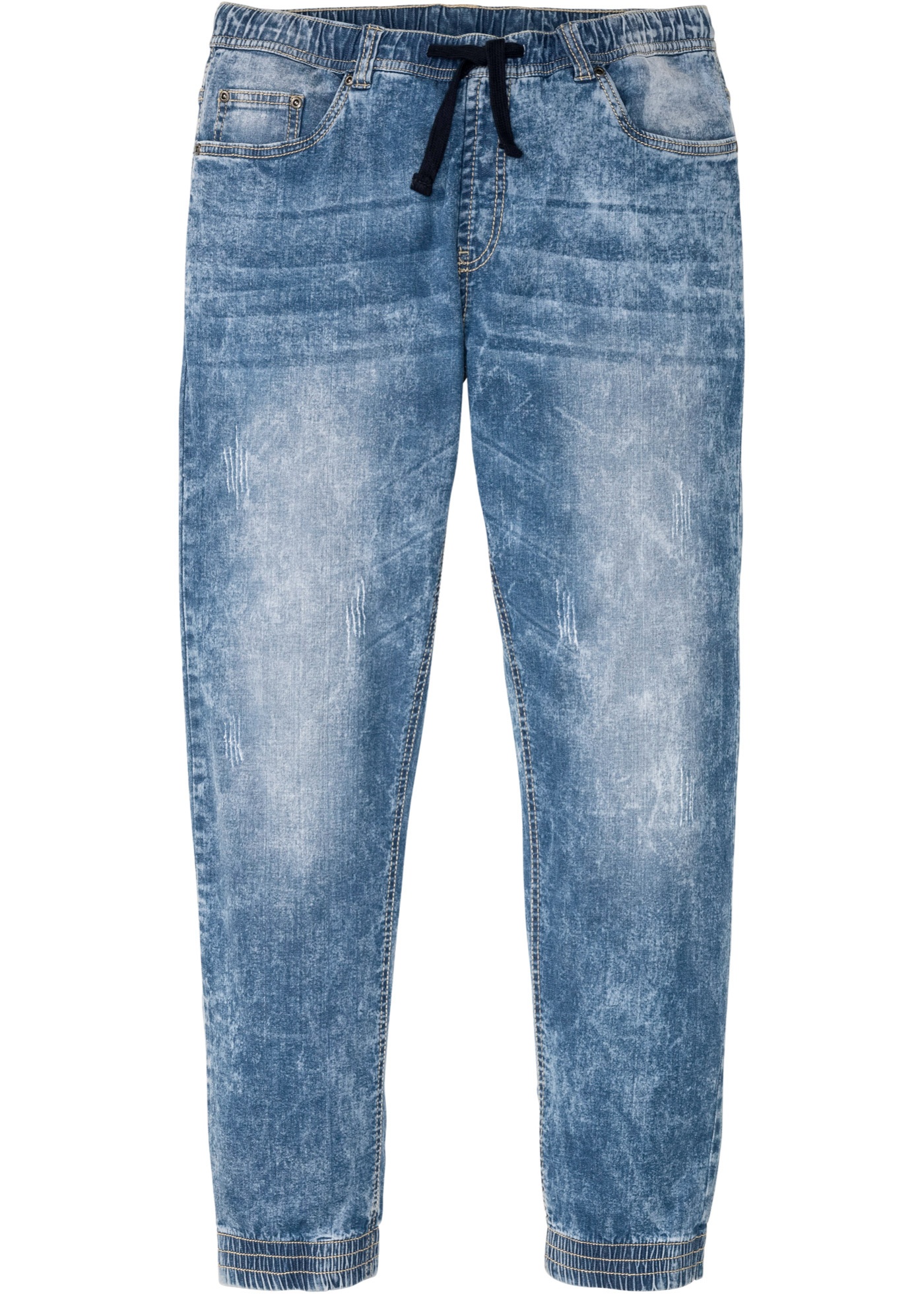 Dżinsy bez zamka w talii Slim Fit Straight