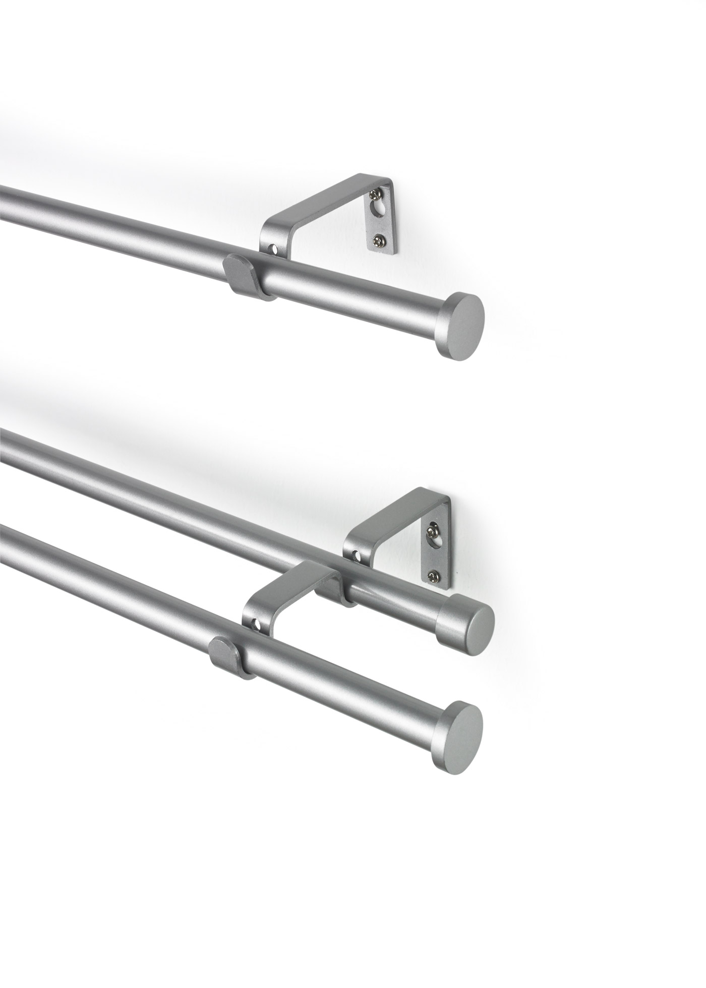 Karnisz drążkowy z końcówką w kształcie krążka