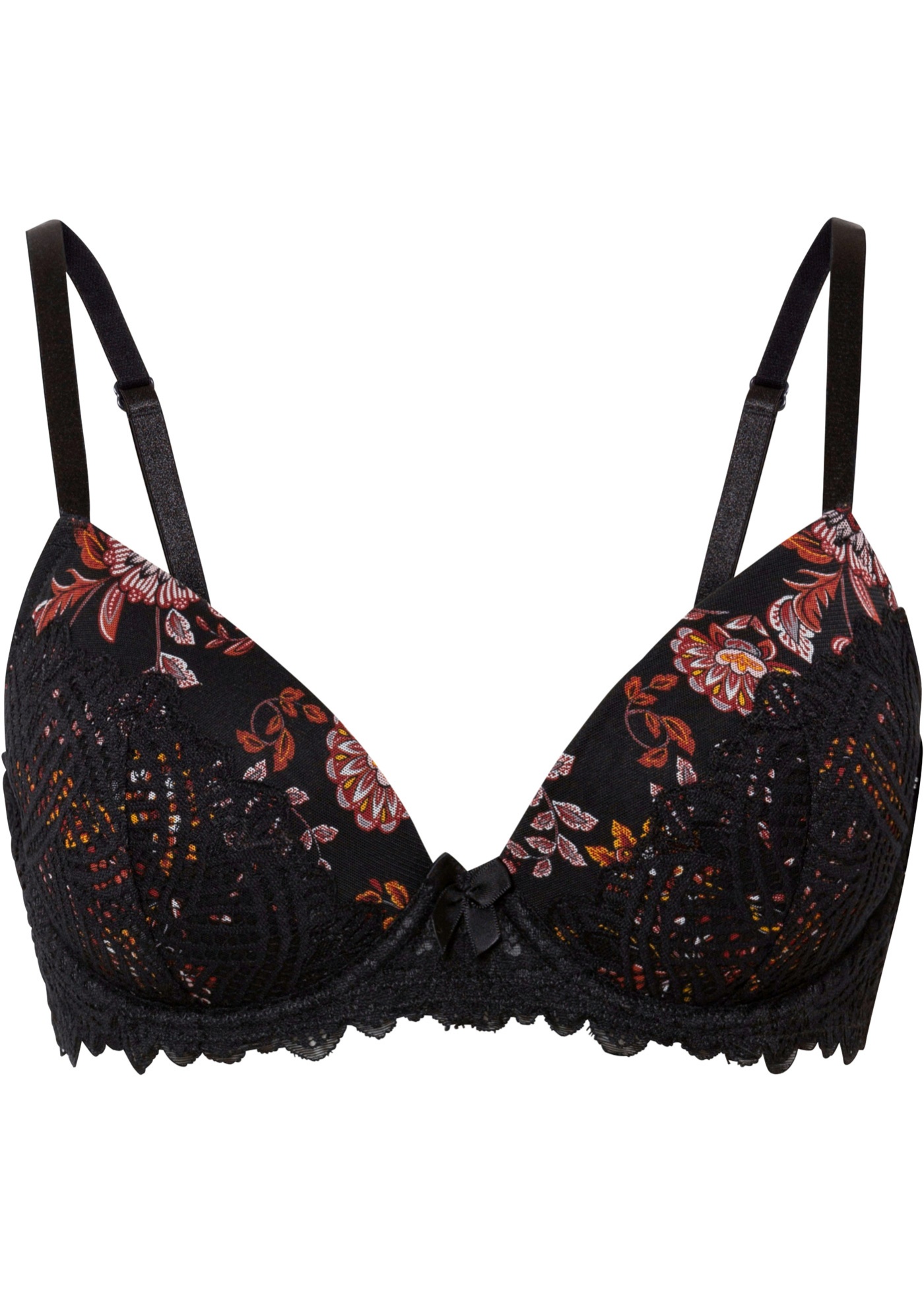 Biustonosz z usztywnianymi miseczkami na fiszbinach