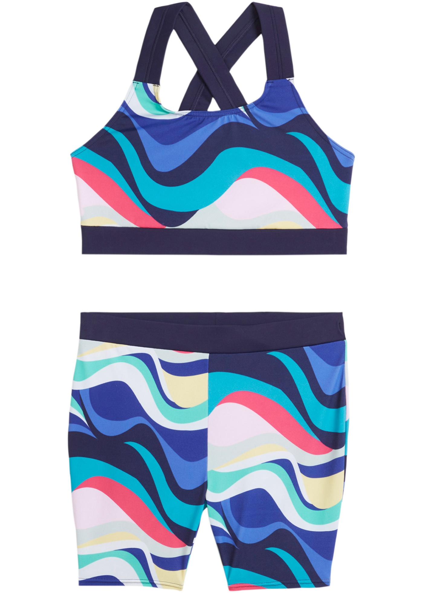 Sportowe bikini dziewczęce (2 części) z poliamidu z recyklingu