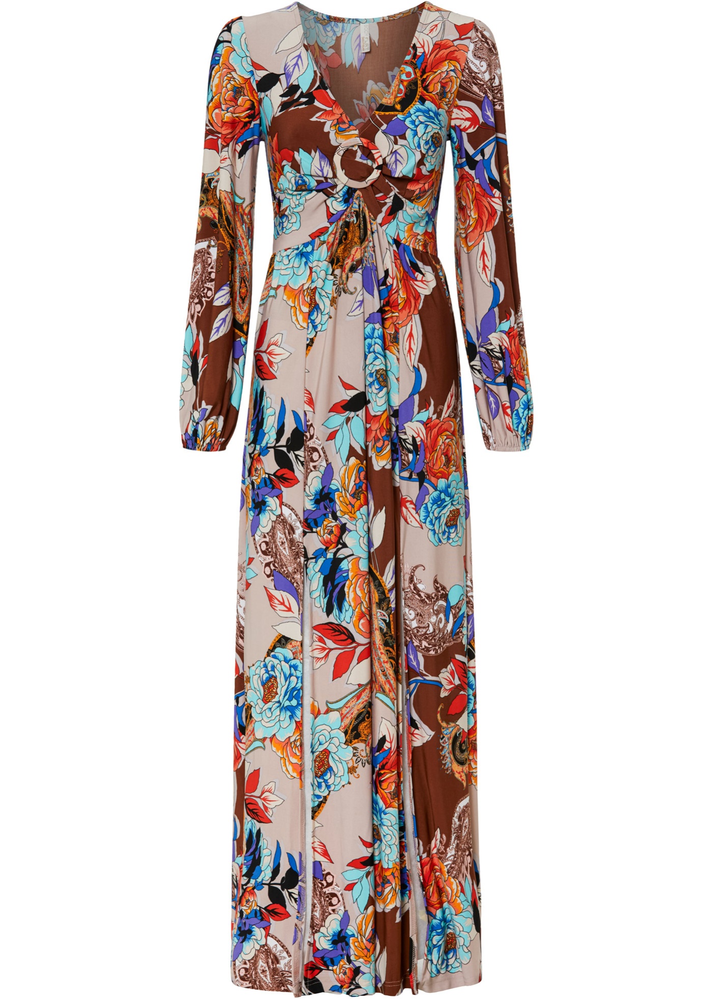 Długa sukienka z wycięciem