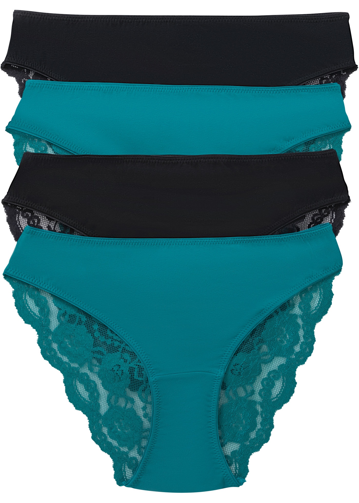 Figi (4 pary) z koronką