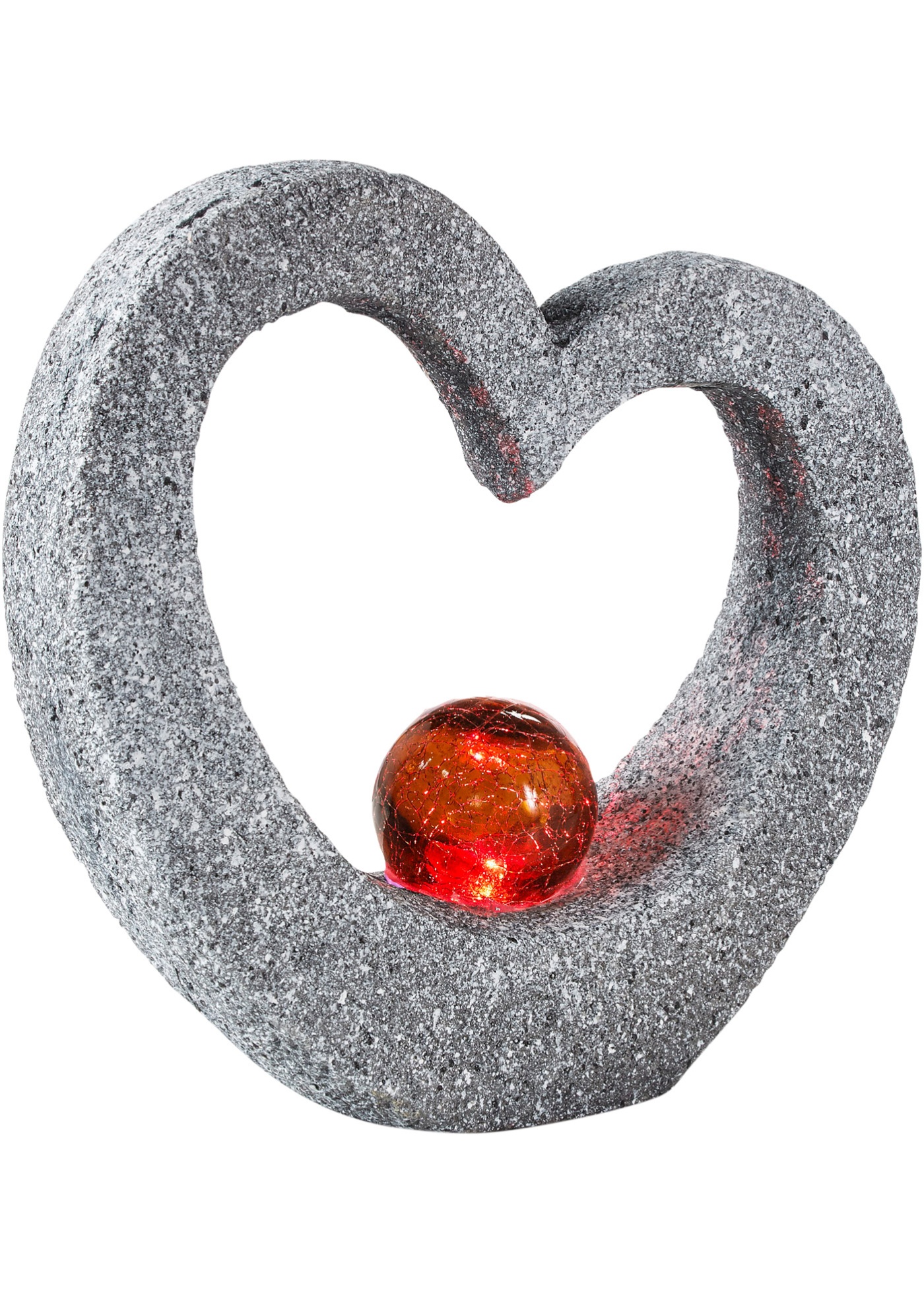 Lampka solarna Serce z kulą