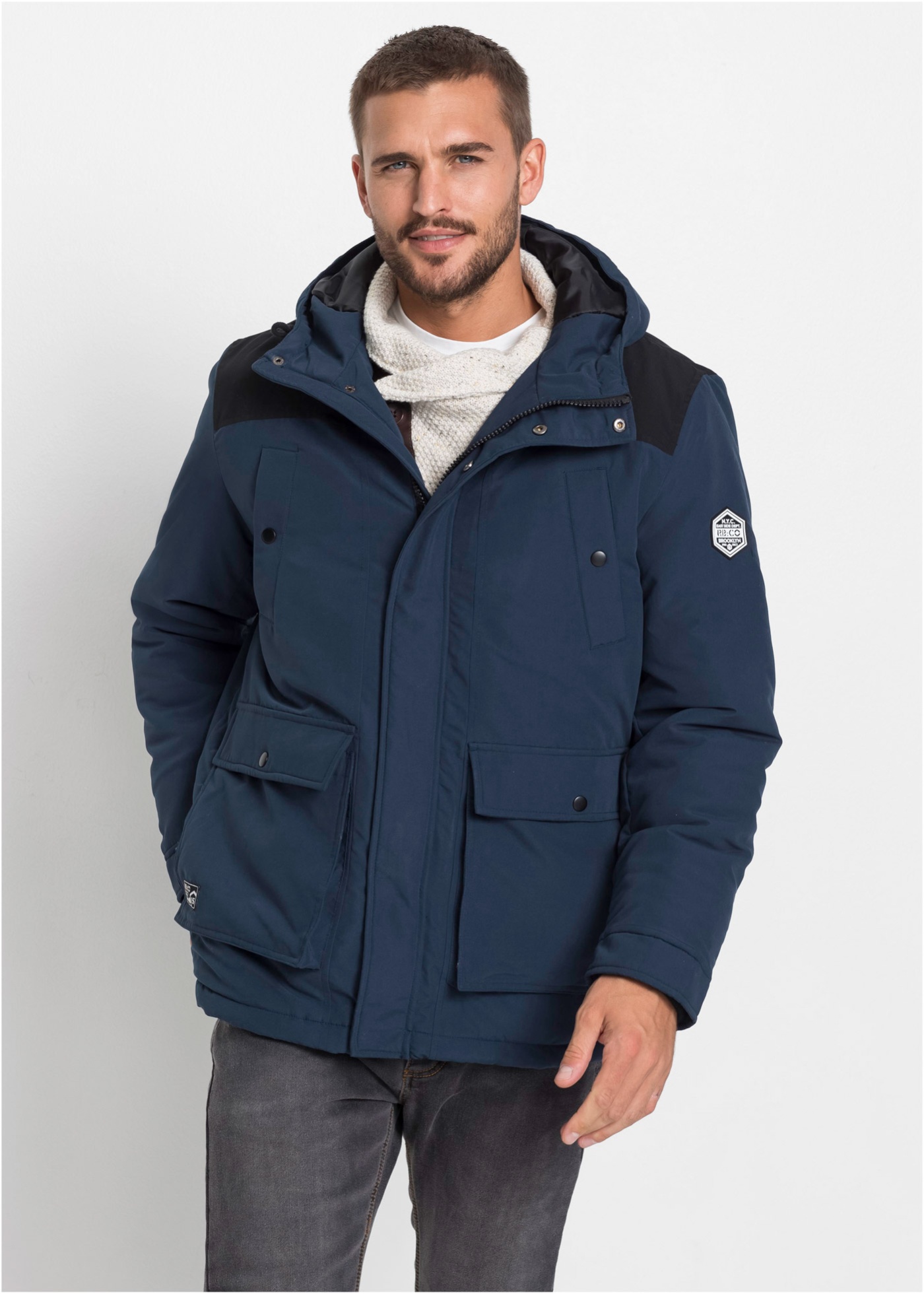 Kurtka zimowa z poliestru z recyklingu