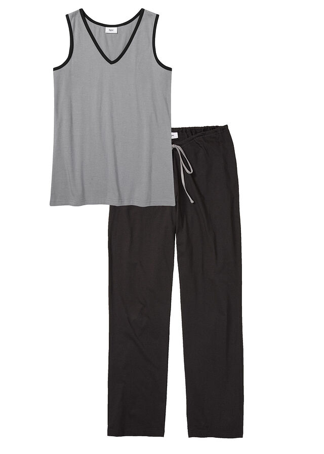 Piżama z topem na szerokich ramiączkach, bawełna organiczna Cradle to Cradle Certified®