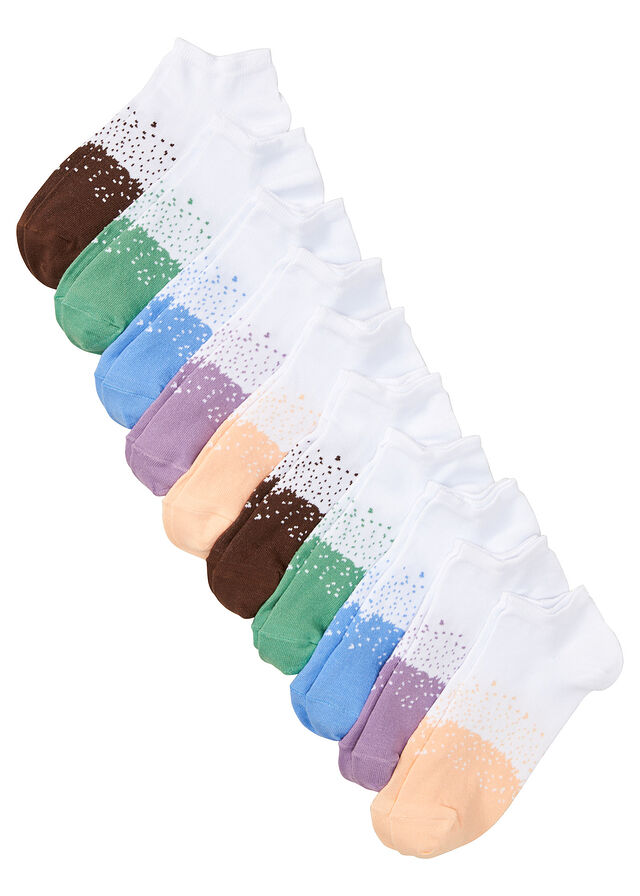 Skarpety do sneakersów (10 par), z bawełny organicznej