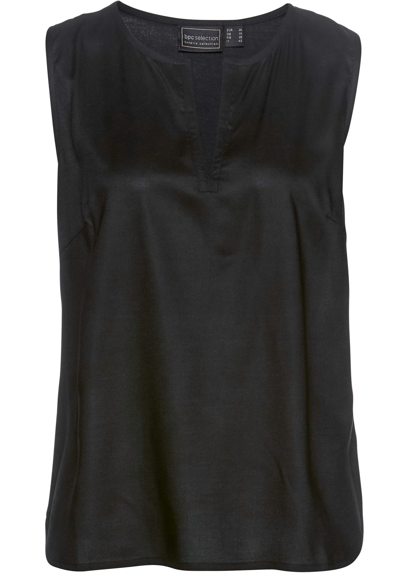 Bluzka bez rękawów z wiskozy