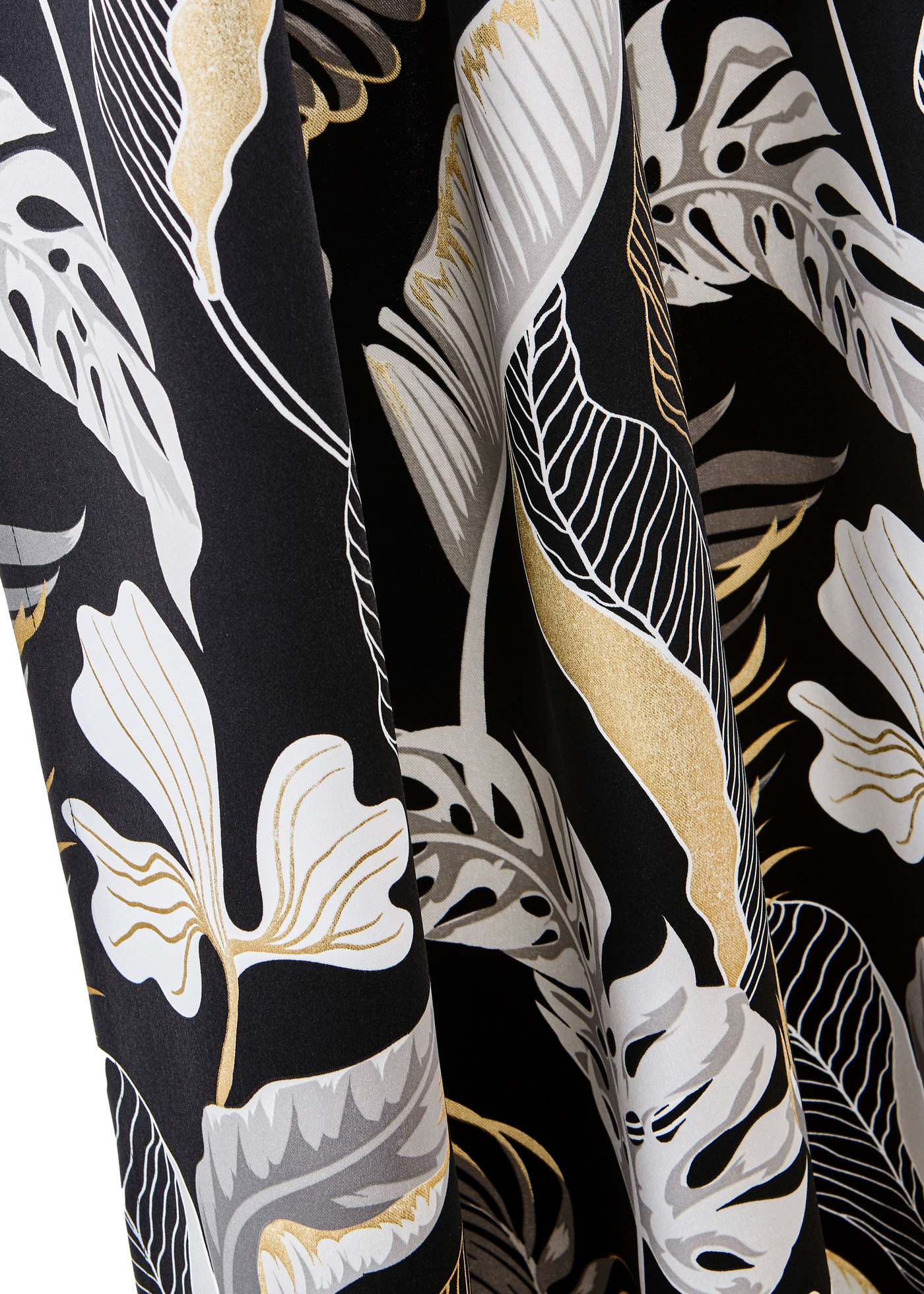 Zasłona zaciemniająca z nadrukiem w liście (1 szt.)