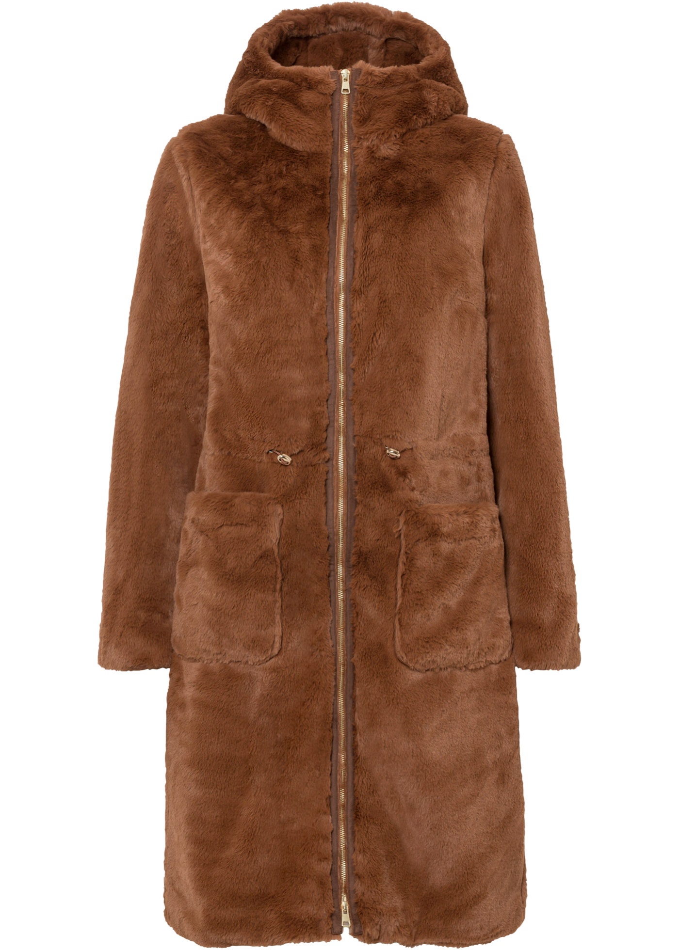 Płaszcz ze sztucznego futerka