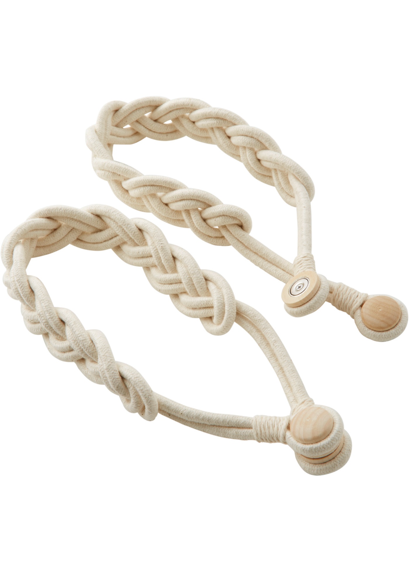 Pas w optyce warkocza do upinania firan i zasłon (2 szt.)