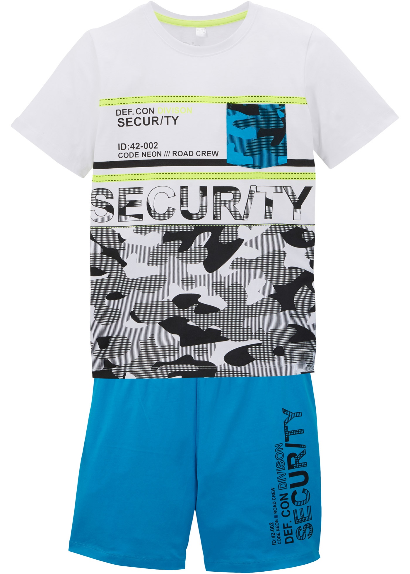 Shirt chłopięcy + krótkie spodnie (2 części)