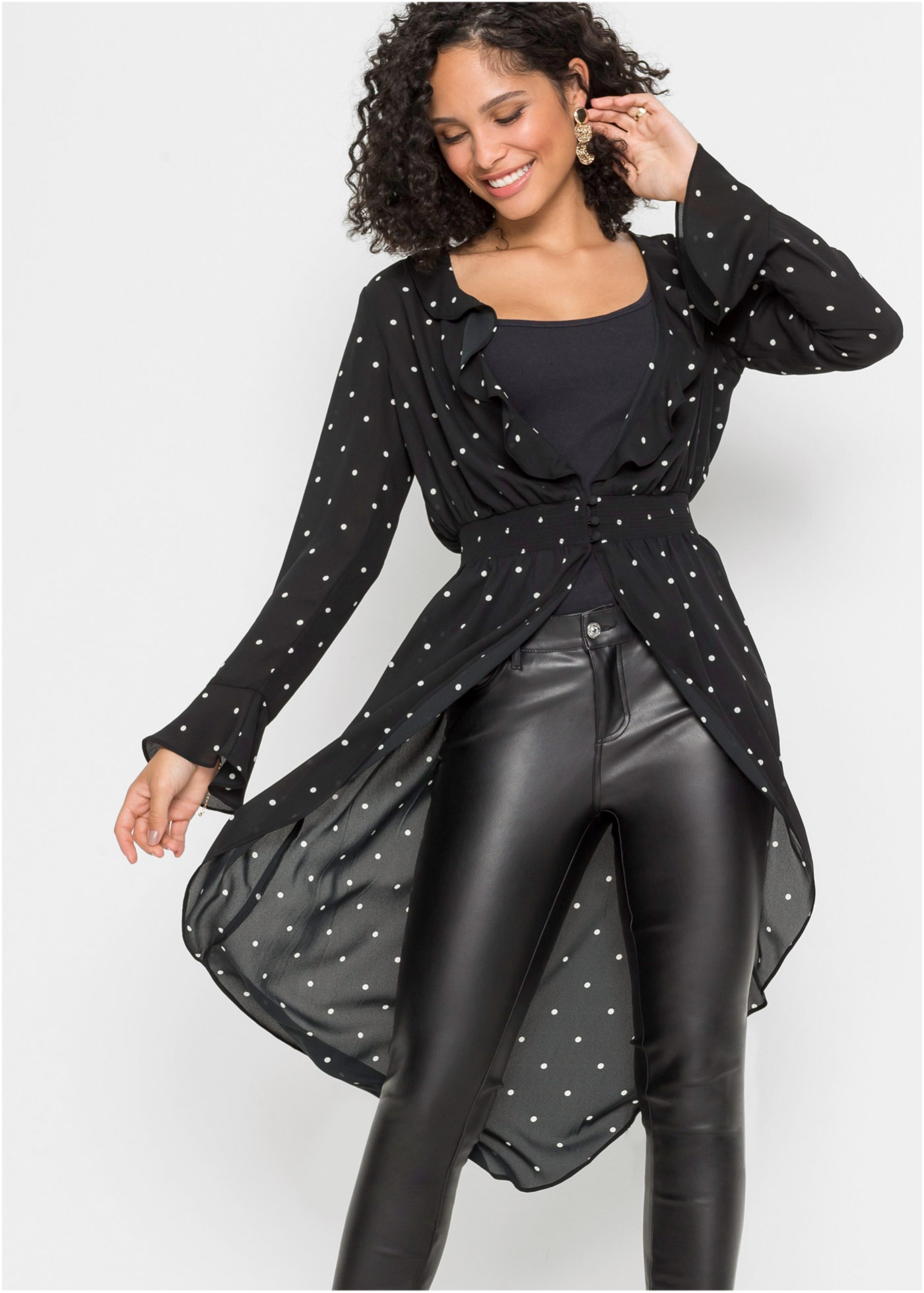 Bluzka z dłuższym tyłem