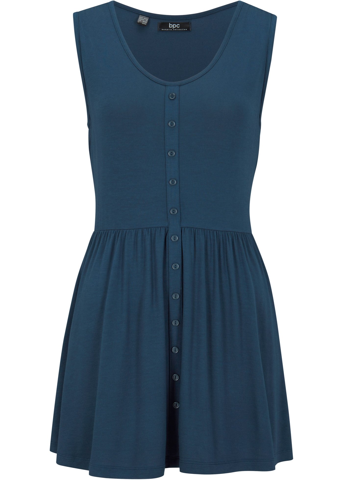 Top shirtowy z baskinką