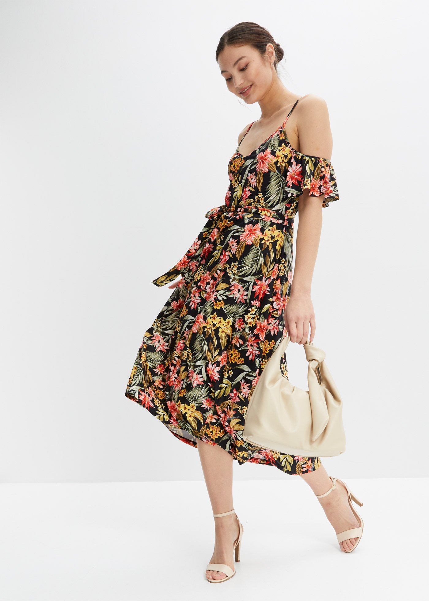 Sukienka midi z wycięciami